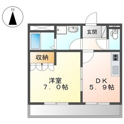 鈴鹿市駅 徒歩13分 2階の物件間取画像